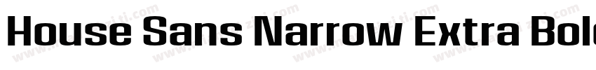 House Sans Narrow Extra Bold Italic字体转换